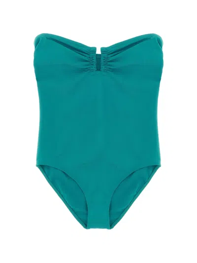 Eres Off-the-shoulder Swimsuit In Green