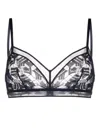 Eres Onctueux Lace Triangle-cup Bra In Blue