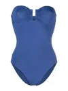 Eres Cassiopee Strapless U-hardware One-piece Swimsuit In Blue