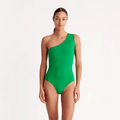 Eres One-shoulder Effigie In Green