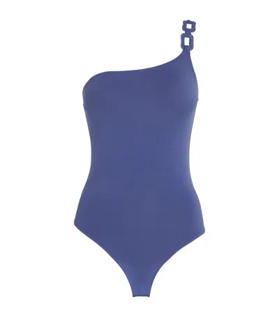 Eres One-shoulder Plaisance Swimsuit In Blue