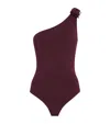 Eres One-shoulder Prodige Swimsuit In Brown