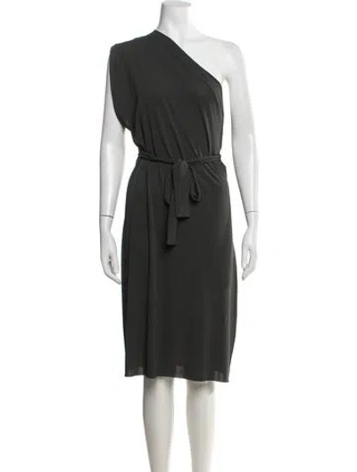 Pre-owned Eres One-shoulder Knee-length Dress W/ Tags In Grey