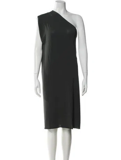 Pre-owned Eres One-shoulder Mini Dress In Gray
