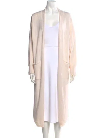 Pre-owned Eres Open Front Sweater In Neutral
