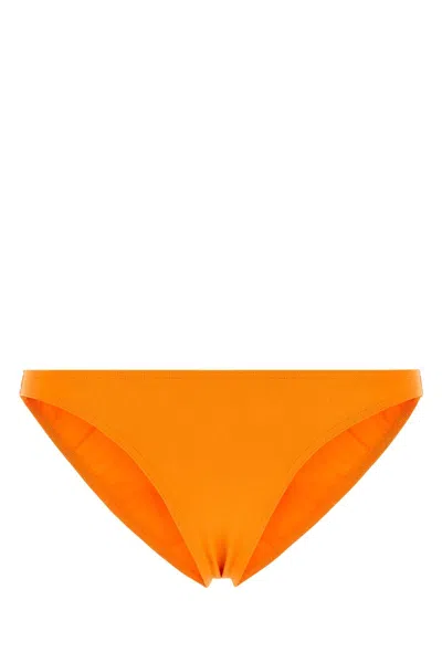 ERES ERES ORANGE STRETCH NYLON FRIPON BIKINI BOTTOM