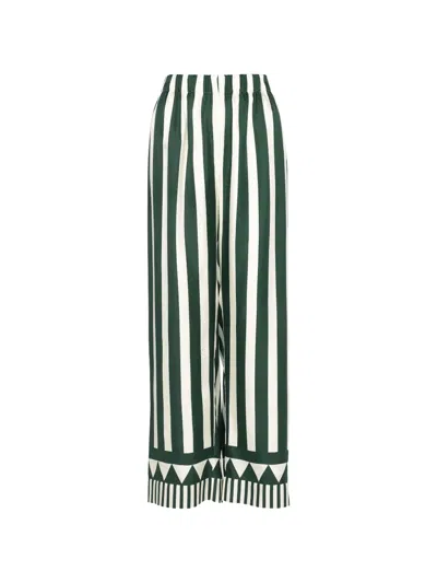 Eres Pacha Striped-pattern Trousers In Green