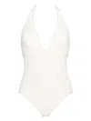 Eres Sophisticated Halter One-piece Swimsuit In 白色