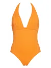 Eres Paillette Swimsuit In 橘色