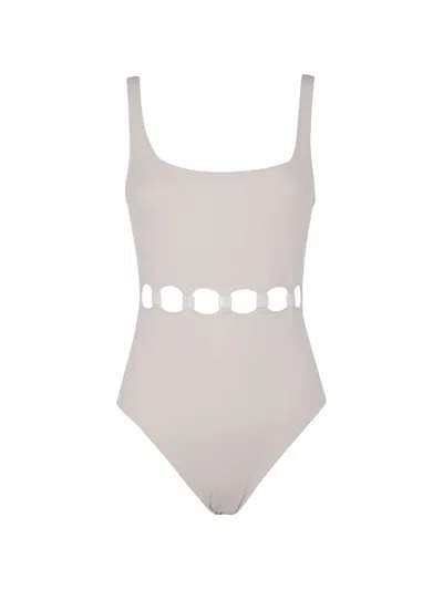 Eres Replay Scoop Neck One Piece Swimsuit In Neutral