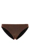 Eres Paris Brown Stretch Nylon Blend Bikini Bottom