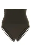 Eres Paris Grey Hit High-waisted Bikini Bottoms In Grey
