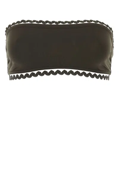 Eres Paris Grey Mix Bandeau Bikini Top