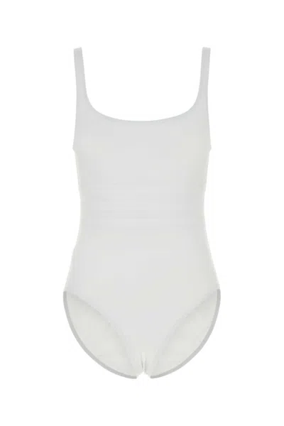 Eres Paris White Stretch Nylon Asia Swimsuit