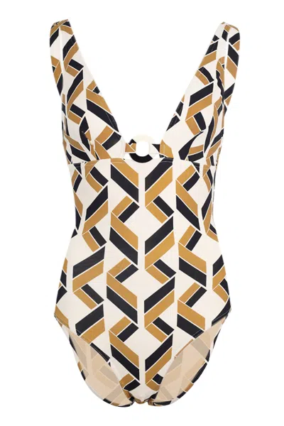 Eres Party Sophisticated One Piece Imprime Swim Noir In Neutral
