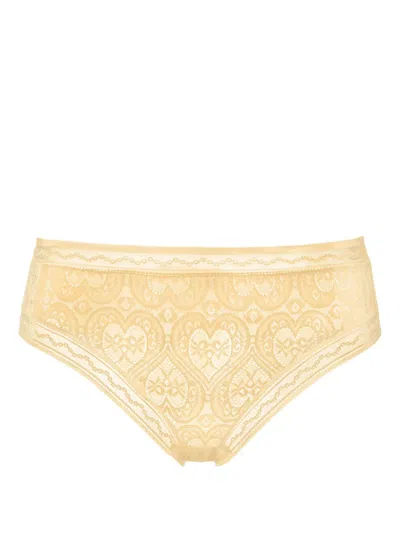Eres Patience Lace Tanga In Yellow