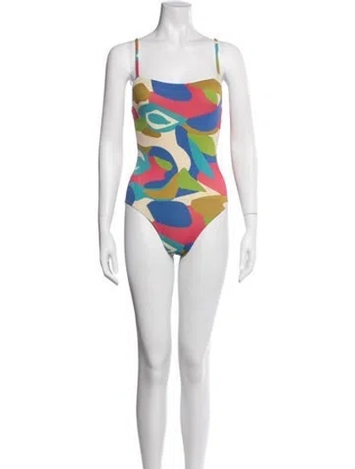 Pre-owned Eres Patterned One-piece W/ Tags In Neutrals