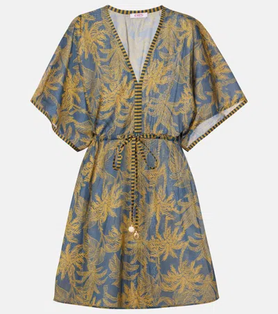 Eres Peninsule Cotton Voile Minidress In Multi