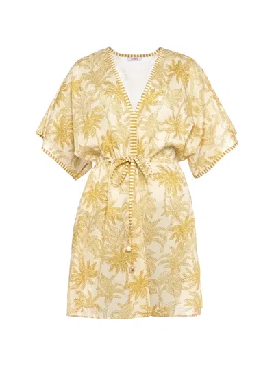 Eres Péninsule Mini Dress In Yellow
