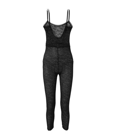Eres Pensees Caline Lace Jumpsuit In Black