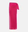 Eres Peplum Cotton Beach Cover-up In Pink