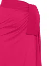Eres Peplum Cotton Sarong In Pink