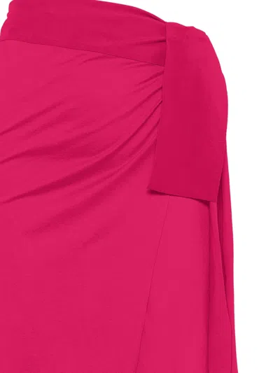 Eres Peplum Cotton Sarong In Pink