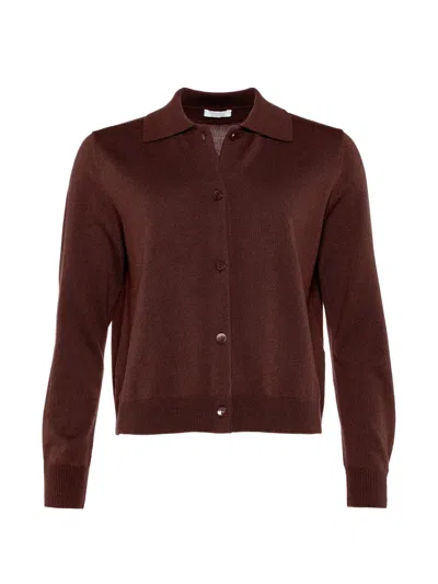 Eres Photocall Cardigan In Burgundy
