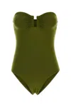 Eres Pistachio Green Stretch Nylon Cassiopee Swimsuit In Multi