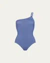 Eres Plaisance Asymmetric One-piece Swimsuit In Sirene E25