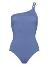 Eres Plaisance Asymmetric One-piece Swimsuit In Blue