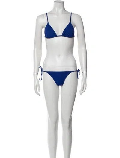Pre-owned Eres Pleated Accents Bikini In Pink