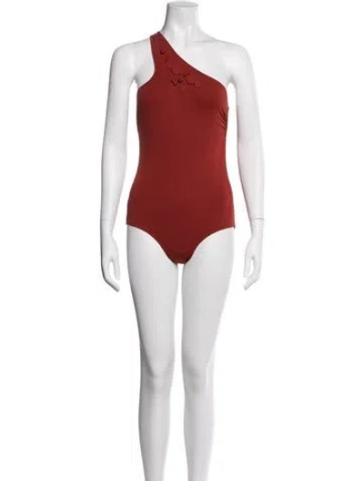 Pre-owned Eres Pleated Accents One-piece W/ Tags In Pink