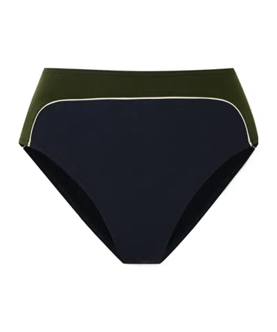 Eres Plouf Color-blocked Bikini Briefs In Black