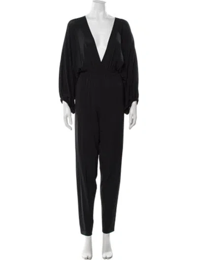 Pre-owned Eres Plunge Neckline Jumpsuit W/ Tags In Blue