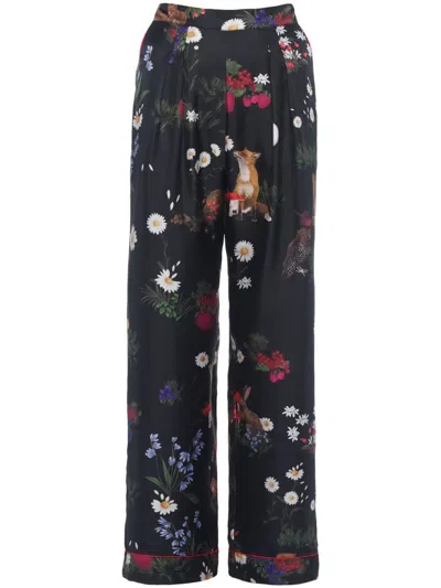 Eres Poète Pajama Trousers In Black