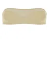 Eres Stretch Nylon Bandeau Premiere Bikini Top In Neutral