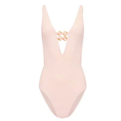Eres Premium Women's One Piece Swimsuit In Pink In Neutral