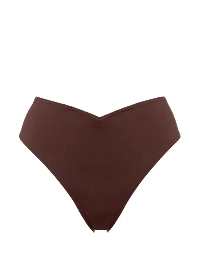 Eres Préstance High-waisted Bikini Bottoms In Brown