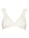 Eres Printanière Underwire Ruffled Bra In White