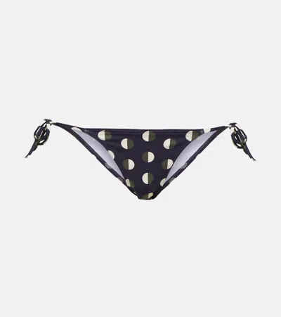 Eres Printed Bikini Bottoms In Lune Bain De Minuit