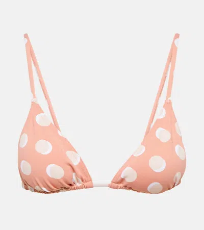 Eres Printed Bikini Top In Lune Coquillage