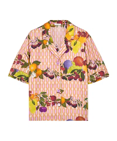 Eres Printed Silk Shirt In Multi