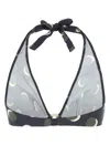 Eres Printed Stretch Nylon Bikini Top