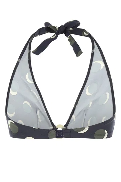Eres Printed Stretch Nylon Bikini Top In 018092