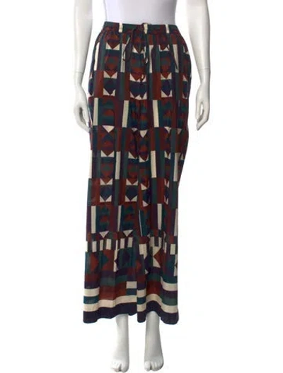 Pre-owned Eres Printed Wide Leg Pants In Multi