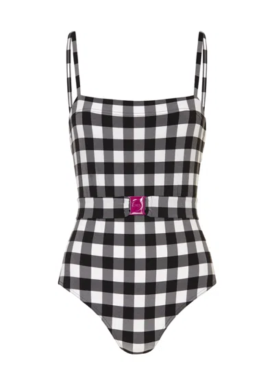 Eres Prisme One Piece Swimsuit Noir Blanc In Multi