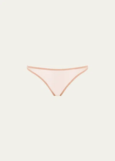 Eres Promesse Stretch Tulle Thong In Make Up