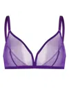 Eres Providence Contrasting-trim Bra In Purple