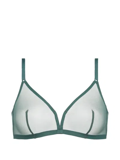 Eres Providence Tonique Wireless Triangle Bra In Green